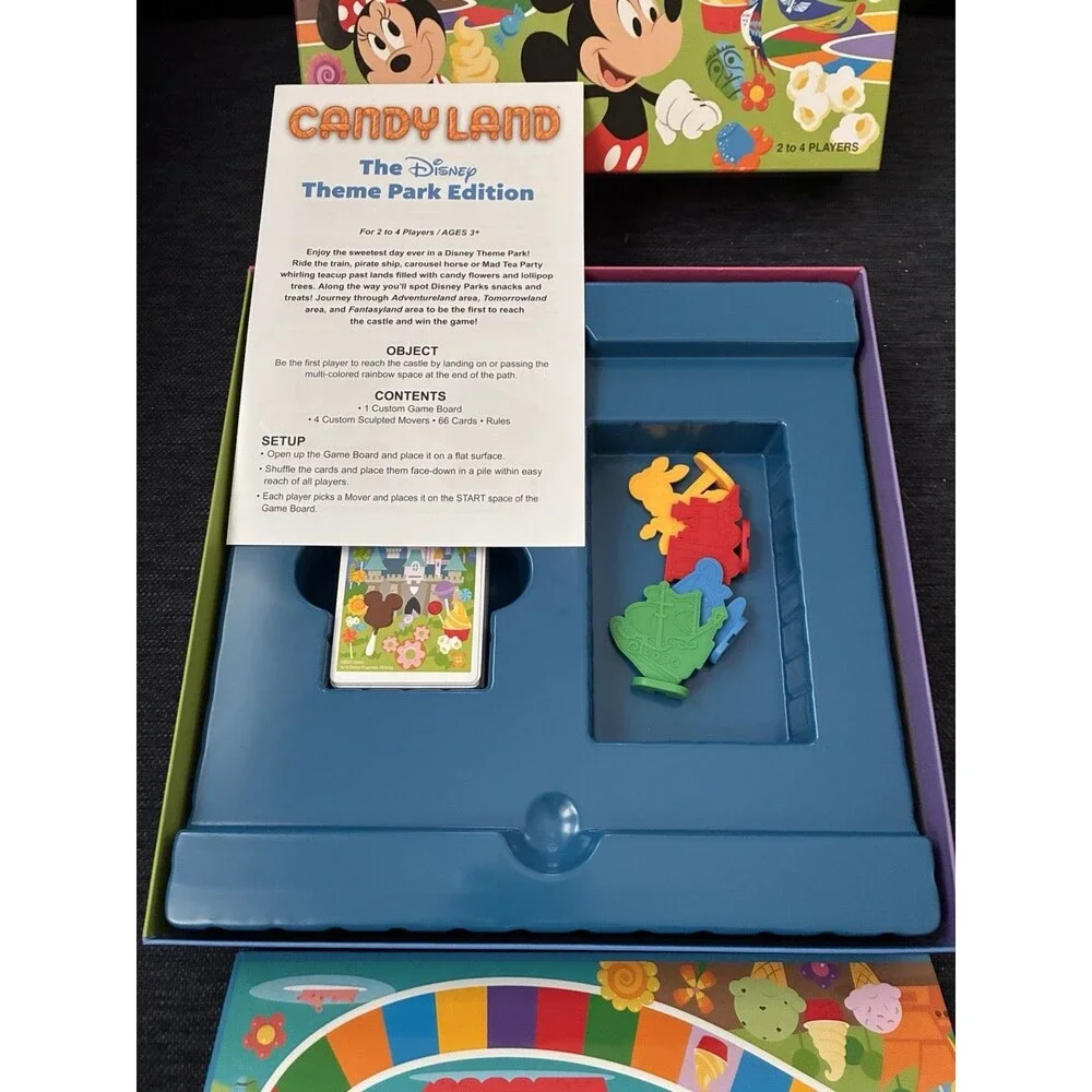 Disney Parks Theme Park Edition Candyland Board Game Mickey Minnie Mouse NEW